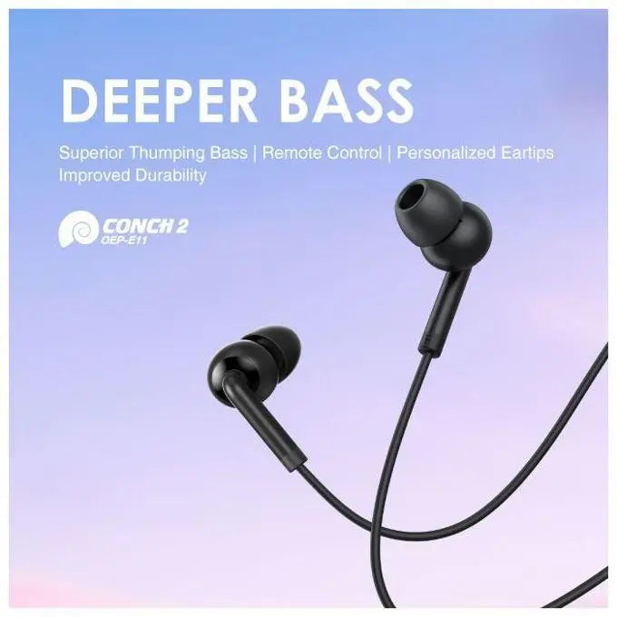 Oraimo Conch 2 In-Ear Wired Headphones – OEP-E11 Earphones