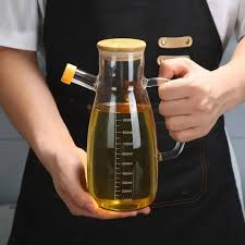 GLASS OIL/ VINEGAR OIL DISPENSER JAR