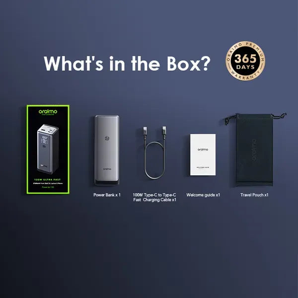 Oraimo PowerJet 130 27600mAh 130W Power Bank