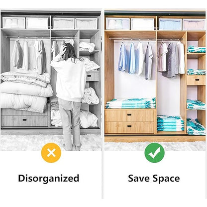 5-Piece Vacuum Storage Bags Set with Electric Pump – Space-Saving Compression Bags for Clothes, Bedding & Travel