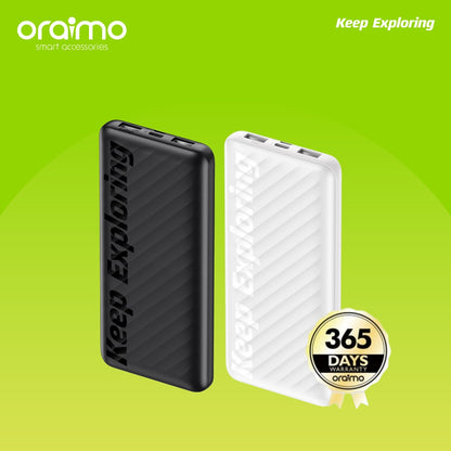 Oraimo Toast 10 Flash Power Bank – Model OPB-P118D Capacity: 10,000mAh