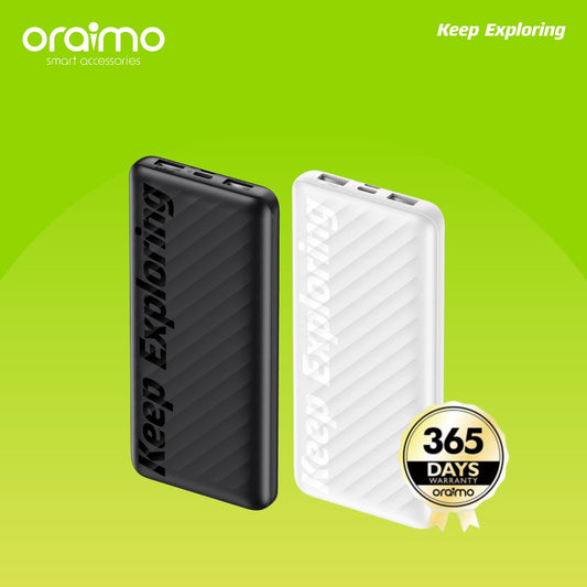 Oraimo Toast 10 Flash Power Bank – Model OPB-P118D Capacity: 10,000mAh
