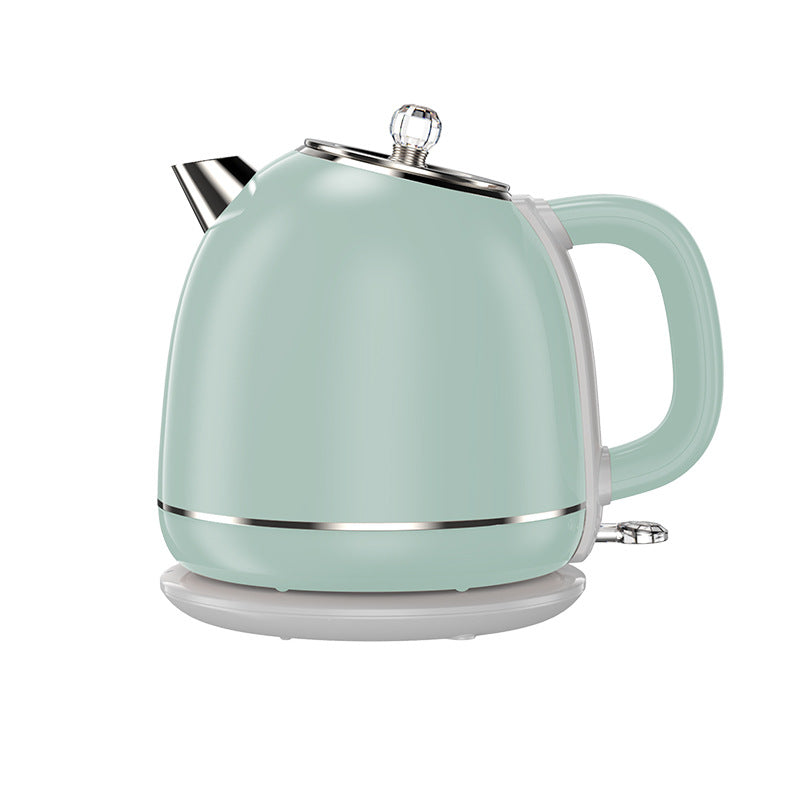 Retro Double Layer Electric Kettle – 1.8L Stainless Steel Design