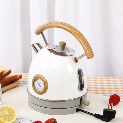 Retro Double Layer Electric Kettle – 1.8L Stainless Steel Design