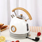 Retro Double Layer Electric Kettle – 1.8L Stainless Steel Design