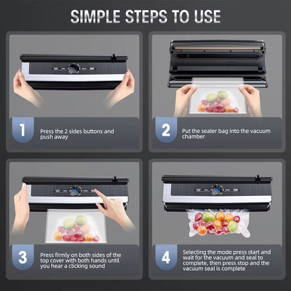 Vacuum Sealer Machine,  Fully Automatic 8-IN-1 Food Sealer