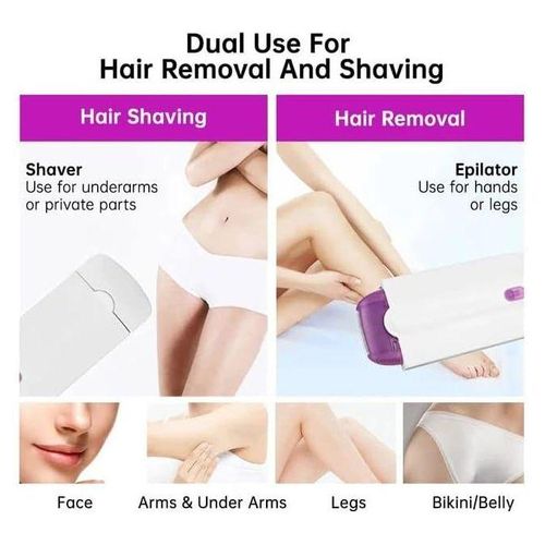 Silky Smooth Painless Hair Remover – USB Rechargeable Laser Epilator for Women
