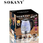 sokany energy saving Electric kettle with LED light