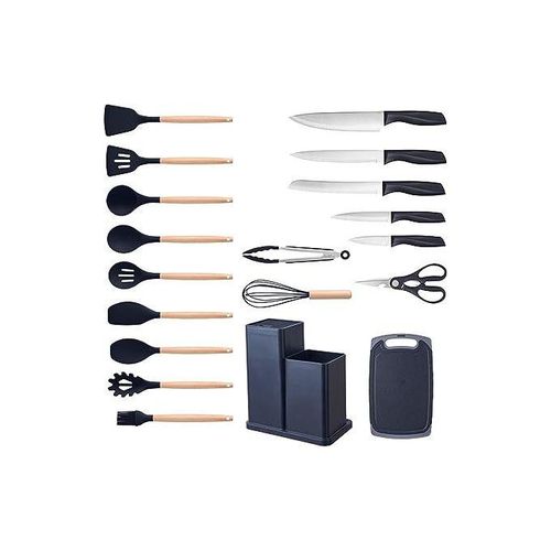 Silicon 19Pcs Silicone Cooking spoon & knife set
