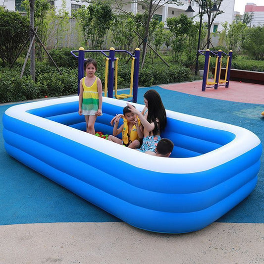 Inflatable Swimming Pool for Kids with Electric Pump