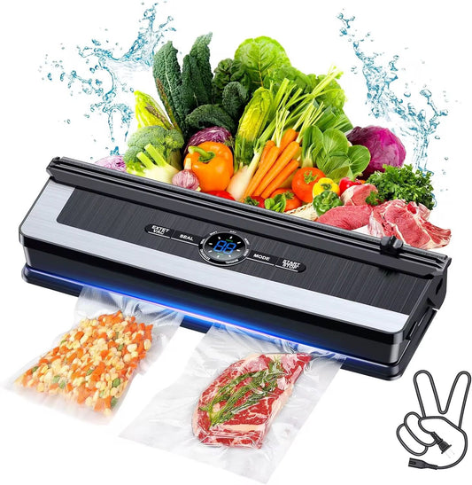 Vacuum Sealer Machine,  Fully Automatic 8-IN-1 Food Sealer