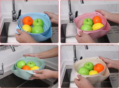 Modern Double Layer  Fruit /Vegetable  Washing  Drainer